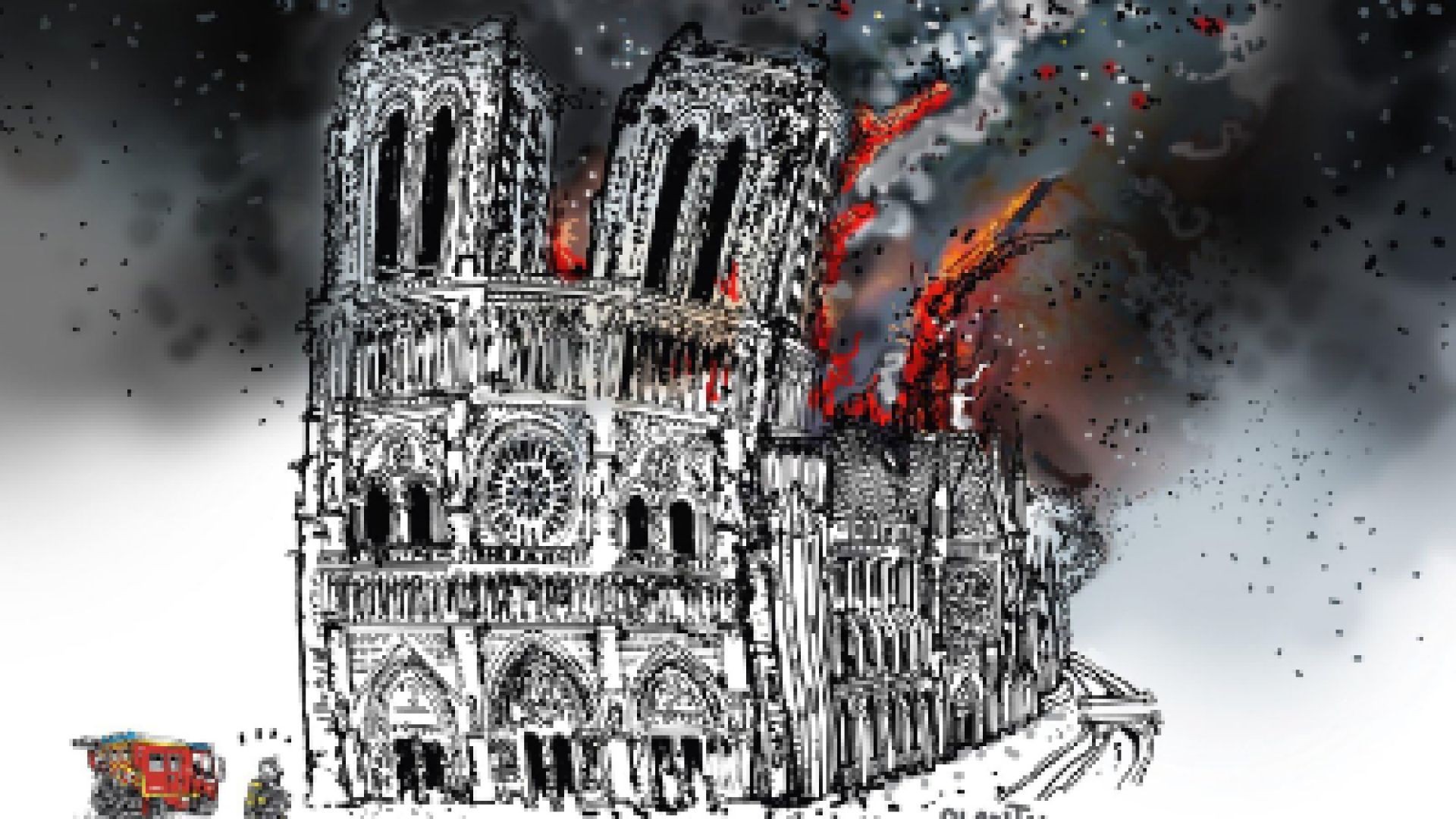 ⁣Notre-Dame brule (Notre Dame on Fire ) - Нотр Дам гори 2022 bg sub