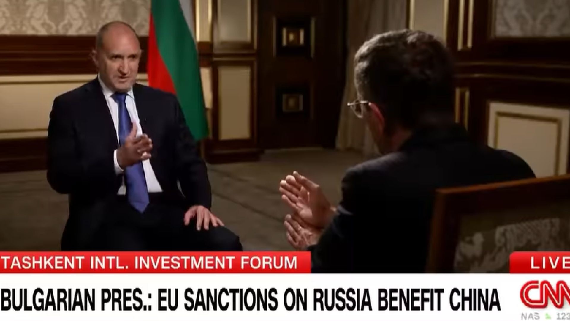 Интервю на Румен Радев за CNN