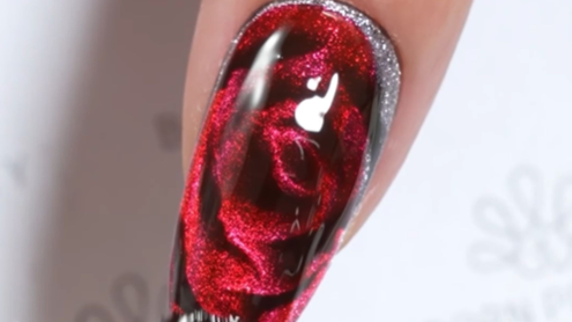 Rose nails deco